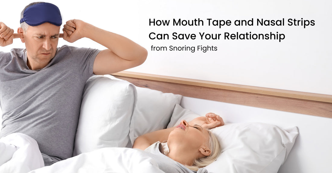 How Mouth Tape and Nasal Strips Can Save Your Relationship from Snoring Fights