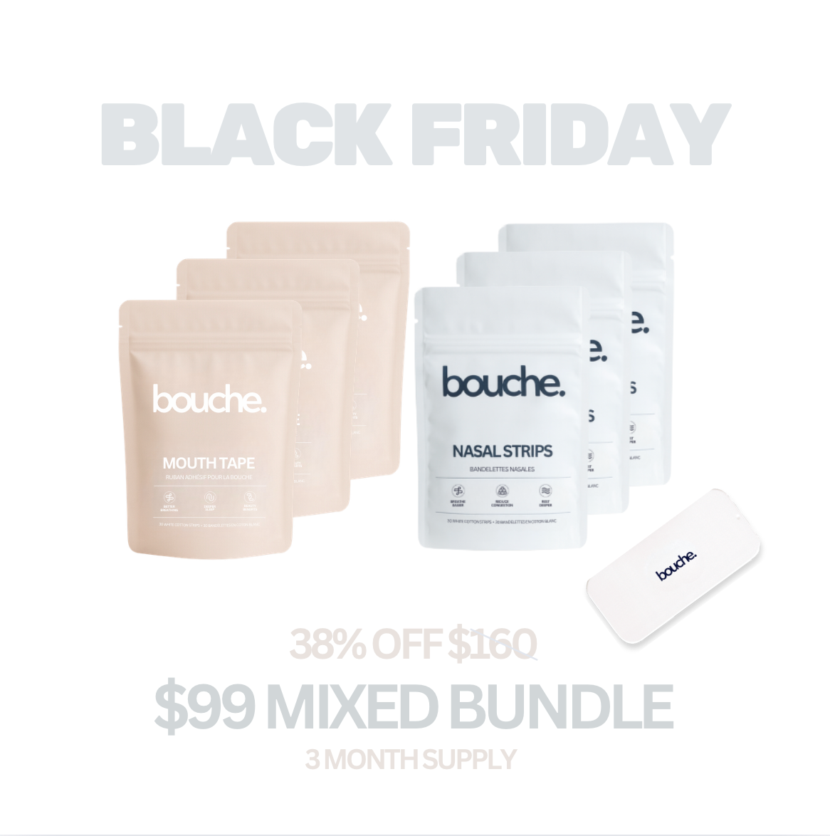 Mouth Tape + Nasal Strip Bundle