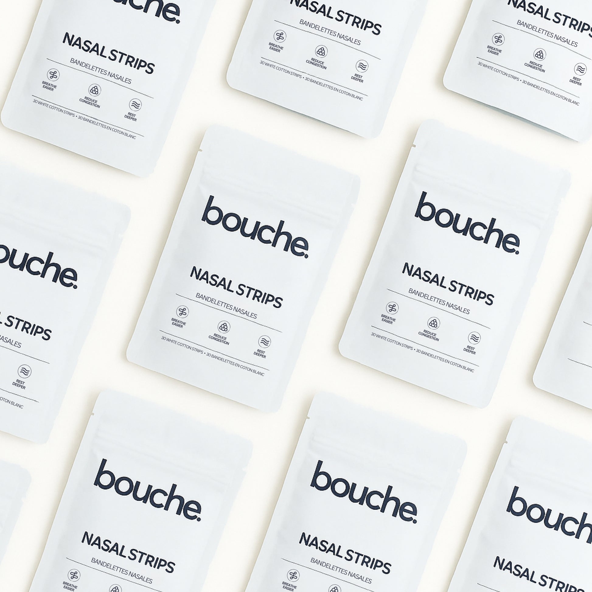 12 packs of nasal strips, for improved breathing, reduced congestion and deeper sleep.
